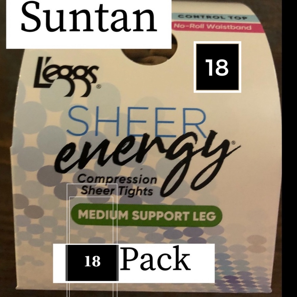 SHEER Energy Suntan 18 pack
